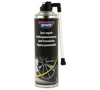 presto 383298 Aérosol de réparation pour pneus 500 ml | Jusqu'à 18 pouces, base caoutchouc, sans démontage du pneu, OEM 383298