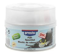 Mastic de rebouchage - PRESTO - Pot de 500g - Sans styrène - Résine polyester - Blanc