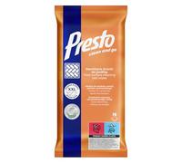 Presto Lingettes de Sol/pour la Maison/Bureau/Salle de Bain/Cuisine/Panneaux/Terre Cuite/grès/Bois laqué/Formule spéciale/protège/élimine la poussière/n'irrite Pas la peau/16 pièces/Blanc