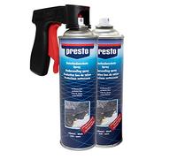 Presto Lot de 2 sprays de protection de bas de caisse avec poignée pistolet Noir 500 ml