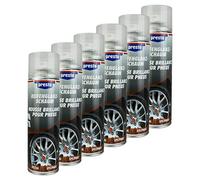 Presto Lot de 6 mousses brillantes pour pneus - 500 ml - 157189