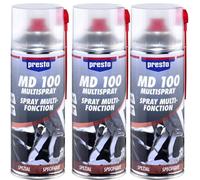 Presto MD 100 Spray multifonctionnel 3x400 ml. avec tête de pulvérisation à 2 voies