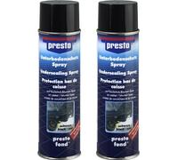 Presto Protection bitumeuse pour bas de caisse noir 2x 500 ml.