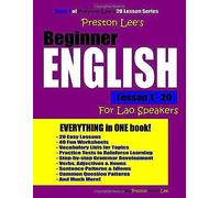 Preston Lee's Beginner English Lesson 1 - 20 For Lao Speakers