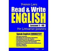 Preston Lee's Read & Write English Lesson 1 - 40 For Lithuanian Speakers