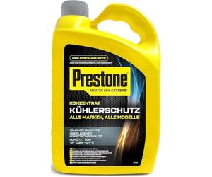 Prestone PAFR0059B Liquide de Refroidissement et antigel pour Tous Les véhicules 10 Ans 480 000 km Protection du Circuit de Refroidissement, concentré, 4 Litre, Jaune