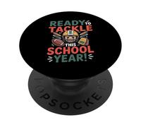 Prêt à Affronter Cette année Scolaire Jeux de Mots de Football Sportifs pour Enfants PopSockets PopGrip Adhésif