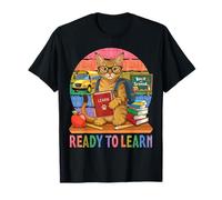 Prêt à Apprendre Chausie Cat Funny Back to School Day Student T-Shirt