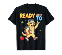 Prêt à Apprendre Chien Étudiant Retour à l'école Enfants Garçons Filles T-Shirt