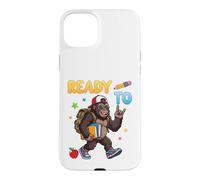 Prêt à Apprendre Gorilla Student Backback to School Kids Boy Girl Coque pour iPhone 15 Plus