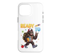 Prêt à Apprendre Gorilla Student Backback to School Kids Boy Girl Coque pour iPhone 16 Pro Max