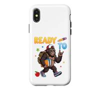 Prêt à Apprendre Gorilla Student Backback to School Kids Boy Girl Coque pour iPhone X/XS