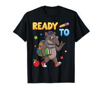 Prêt à Apprendre Tapir Étudiant Retour à l'école Enfants Garçons Filles T-Shirt