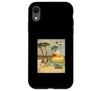 Prêt à Combattre Le Mal (déclaration Amusante et Graphique Canard en Caoutchouc) Coque pour iPhone XR