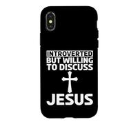 Prêt à discuter de Jésus chrétiens et Religieux Coque pour iPhone X/XS