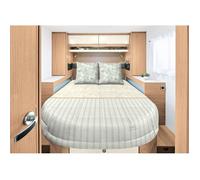 Prêt à dormir - INCASA - ECOLODGE - 160x210 cm - Couette tempérée - 100% coton - Beige