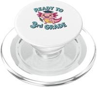 Prêt à la 3e année Question Axolotl Premier Jour d'école PopSockets PopGrip pour MagSafe