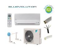 PRET A POSER CLIMATISATION DAIKIN 2000W R32 BLUEVOLUTION REVERSIBLE FTXF20B + KIT DE POSE 3 METRES + SUPPORT MURAL