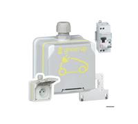 Prêt à poser Green'up Access Legrand - 1 prise 090471/1 patère 090478/1 disj diff 410754