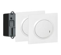 Legrand Prêt-à-poser dooxie 600699 – va-et-vient 2 commandes sans fil, 1 micromodule – blanc