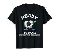 Prêt à s'attaquer au Football de quatrième année de rentrée Scolaire pour garçons T-Shirt