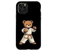 Prêt à se battre avec ce design d'ours en peluche de karaté Coque pour iPhone 11 Pro