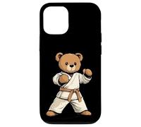 Prêt à se battre avec ce design d'ours en peluche de karaté Coque pour iPhone 12/12 Pro