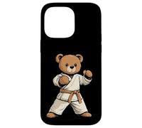 Prêt à se battre avec ce design d'ours en peluche de karaté Coque pour iPhone 14 Pro Max