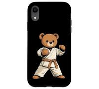 Prêt à se battre avec ce design d'ours en peluche de karaté Coque pour iPhone XR