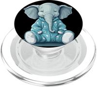 Prêt pour l'heure du coucher avec ce motif d'éléphant confortable PopSockets PopGrip pour MagSafe