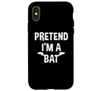Pretend I'm A Bat Funny Lazy Last Minute Costume d'halloween Coque pour iPhone X/XS