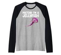 Pretend I'm A Jellyfish Kids Men Women Costume Manche Raglan