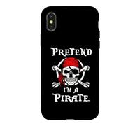 Pretend I'm A Pirate Funny Cartoon Halloween Costume Coque pour iPhone X/XS