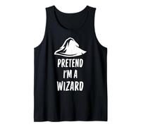 Pretend I'm A Wizard Costume d'halloween Amusant Simple et Facile Débardeur