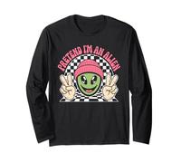 Pretend I'm an Alien Costume d'halloween Amusant Manche Longue