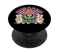 Pretend I'm an Alien Costume d'halloween Amusant PopSockets PopGrip Adhésif