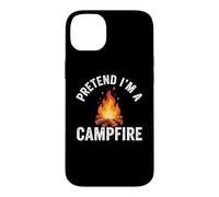 Pretend I'm Campfire Camping Holiday Funny Halloween Costume Coque pour iPhone 14 Plus