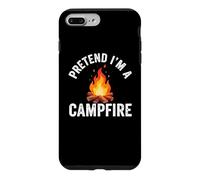 Pretend I'm Campfire Camping Holiday Funny Halloween Costume Coque pour iPhone 7 Plus/8 Plus