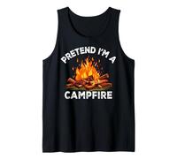 Pretend I'm Campfire Camping Holiday Funny Halloween Costume Débardeur