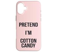 Pretend I'm Cotton Candy Costume d'halloween Facile à Utiliser Coque pour iPhone 16 Plus