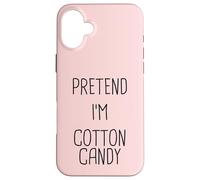 Pretend I'm Cotton Candy Costume d'halloween Facile à Utiliser Coque pour iPhone 16 Plus