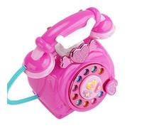 Pretend Play Phone Simulated Desk - Phone Retro Chorded Rotary Ring