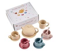 Pretend Play Tea Party Set, 16.3x19.5x8cm Silicone Kitchen Utensils with Safe Lightweight Design, Role Play Accessory, Tea Time Fun, Party Entertainment