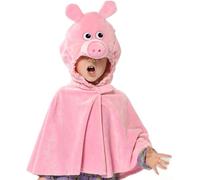 Pretend to Bee Cape de Cochon pour Enfants, Rose, 3-7 Ans