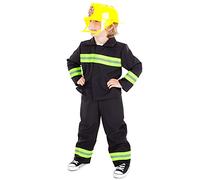 Pretend to Bee Costume d'officier d'incendie et de Sauvetage des Services d'urgence pour Enfants, Multicolore, 3-5 Ans