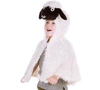 Pretend to Bee Déguisement Cape de mouton pour Enfants, Noir et Blanc, 3-7 Ans
