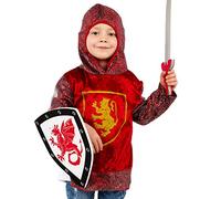 Pretend to Bee Déguisement De Chevalier Royal pour Enfants, Rouge, 5-7 Ans