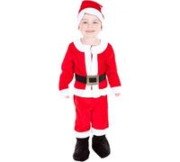 Pretend To Bee Déguisement de Père Noël pour enfants - Idéal pour Noël, ensemble 3 pièces en velours, 3-5 ans