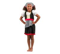 Pretend To Bee Déguisement de pirate de luxe pour enfants et filles, multicolore, 2-3 Ans