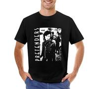 Pretenders Band T-Shirt Animal Print Shirt for Men Vintage Clothes Blank T Shirts Aesthetic Clothes Mens Vintage T Shirts Black M